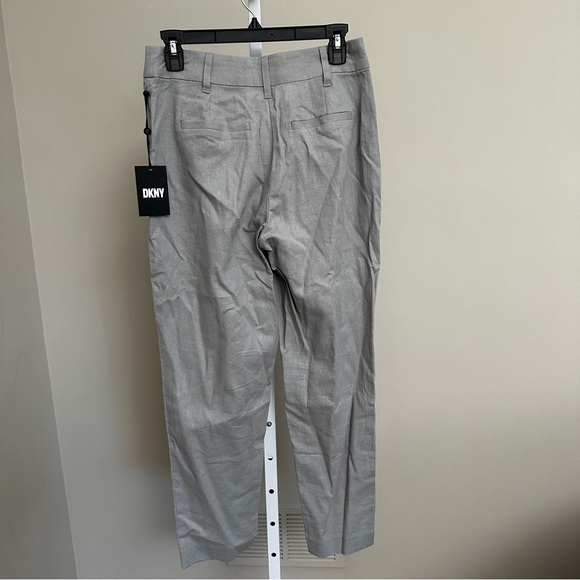 DKNY
Linen Flat Front Coordinating Pleated Trousers size 00 NWT - Picture 6 of 6